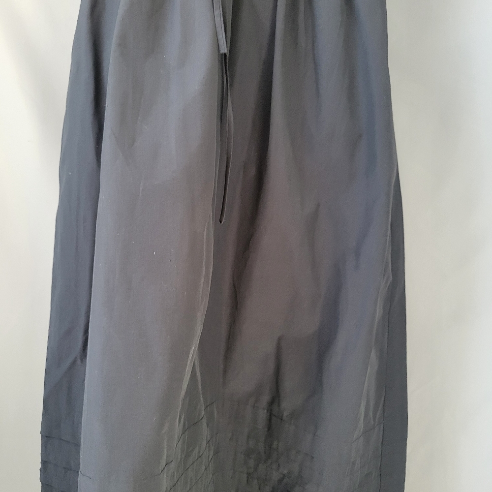 La Ligne Wilhelmina T-Shirt Midi Dress with Shirring Black M - Picture 5 of 13
